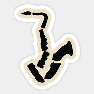 Saxophone Disjoined Sticker